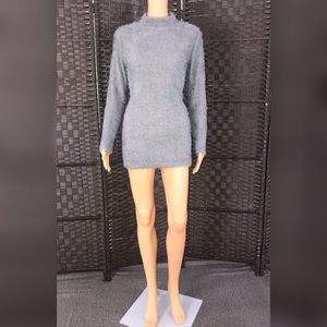 GRAY SOFT FUZZY DRESS/ Size:S 🍁🍂💃🏾